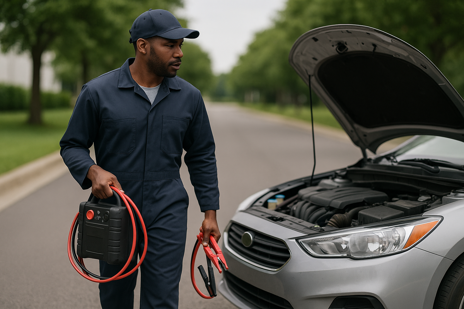 Jump Start Car battery
